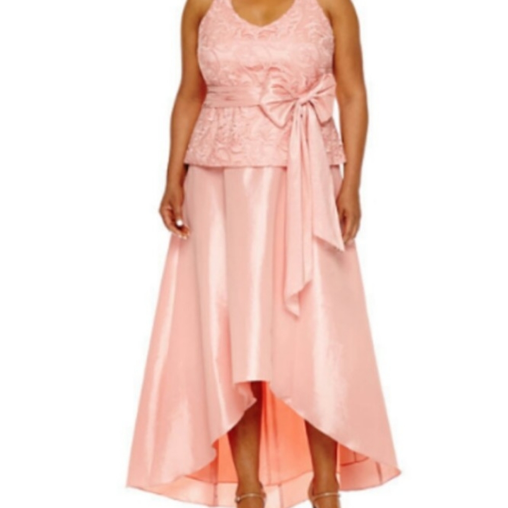 Women's special occasion high-low dress.